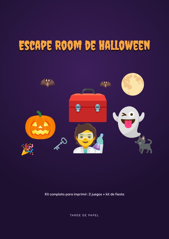 Portada del kit Escape Room de Halloween